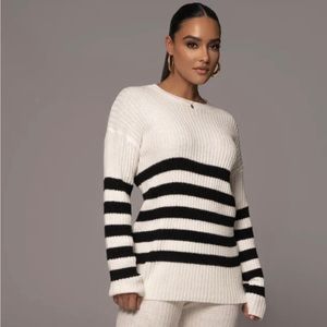 JLUXLABEL Striped Sweater